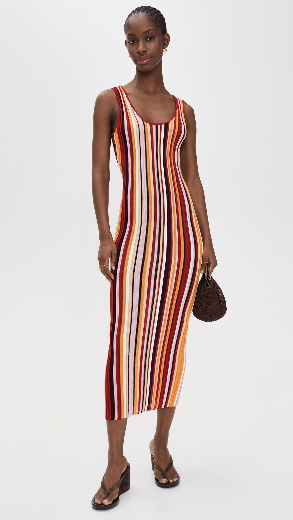 Kerry Knit Dress Rust Multi