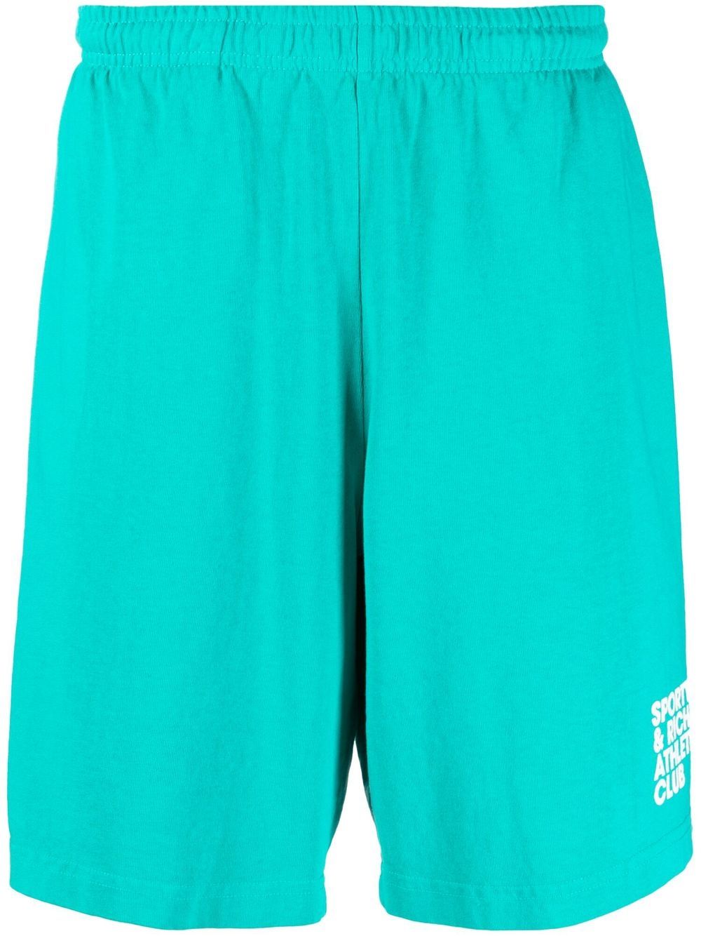 Logo-print track shorts - Blue