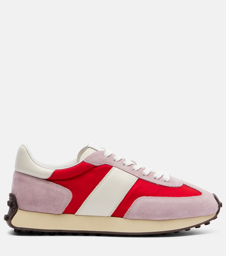 Runner suede sneakers
