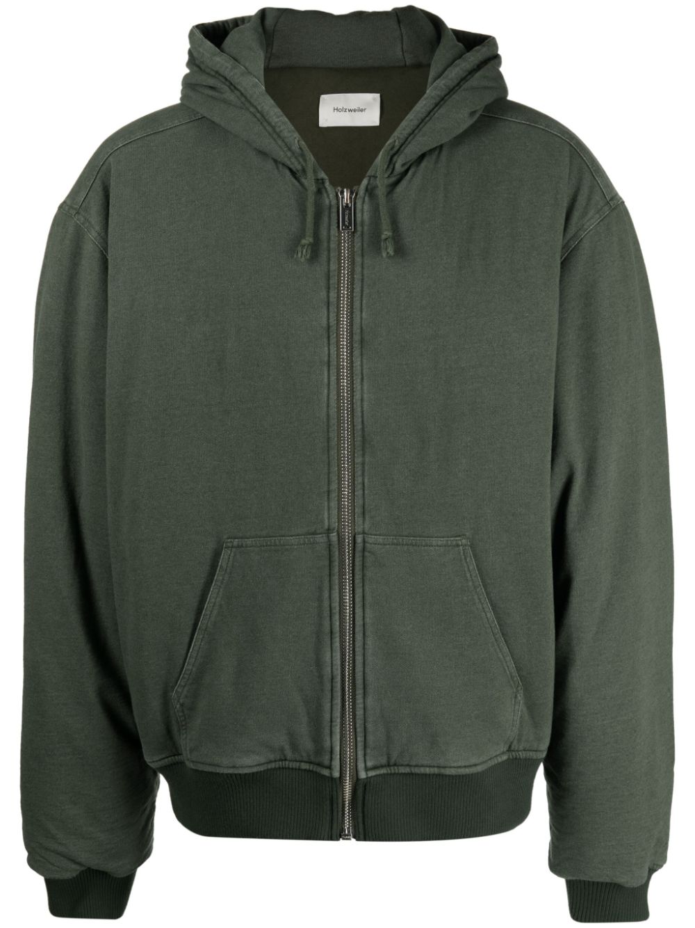 Loken padded zip-up hoodie - Green