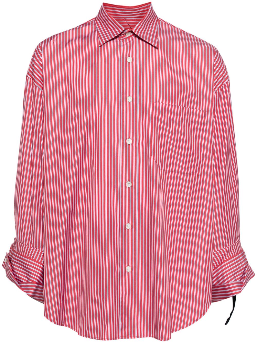 Striped cotton shirt - Red
