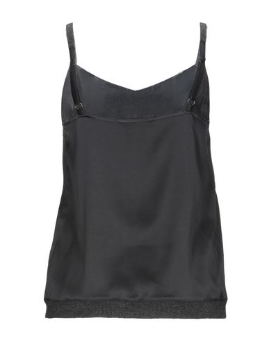 Woman Top Charcoal Size 10 Silk, Elastane, Cashmere