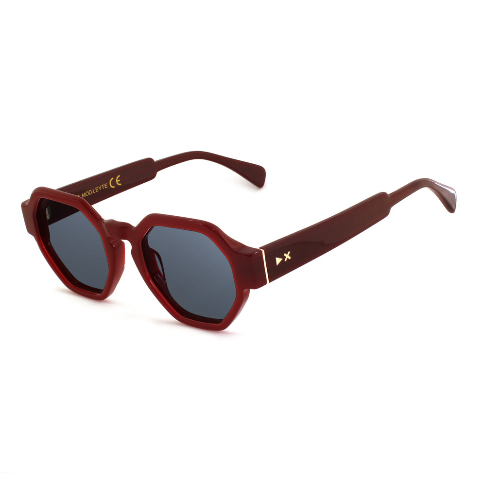 XLAB Unisex Leyte Optical frames Acetate Bordeaux Geometric Demo