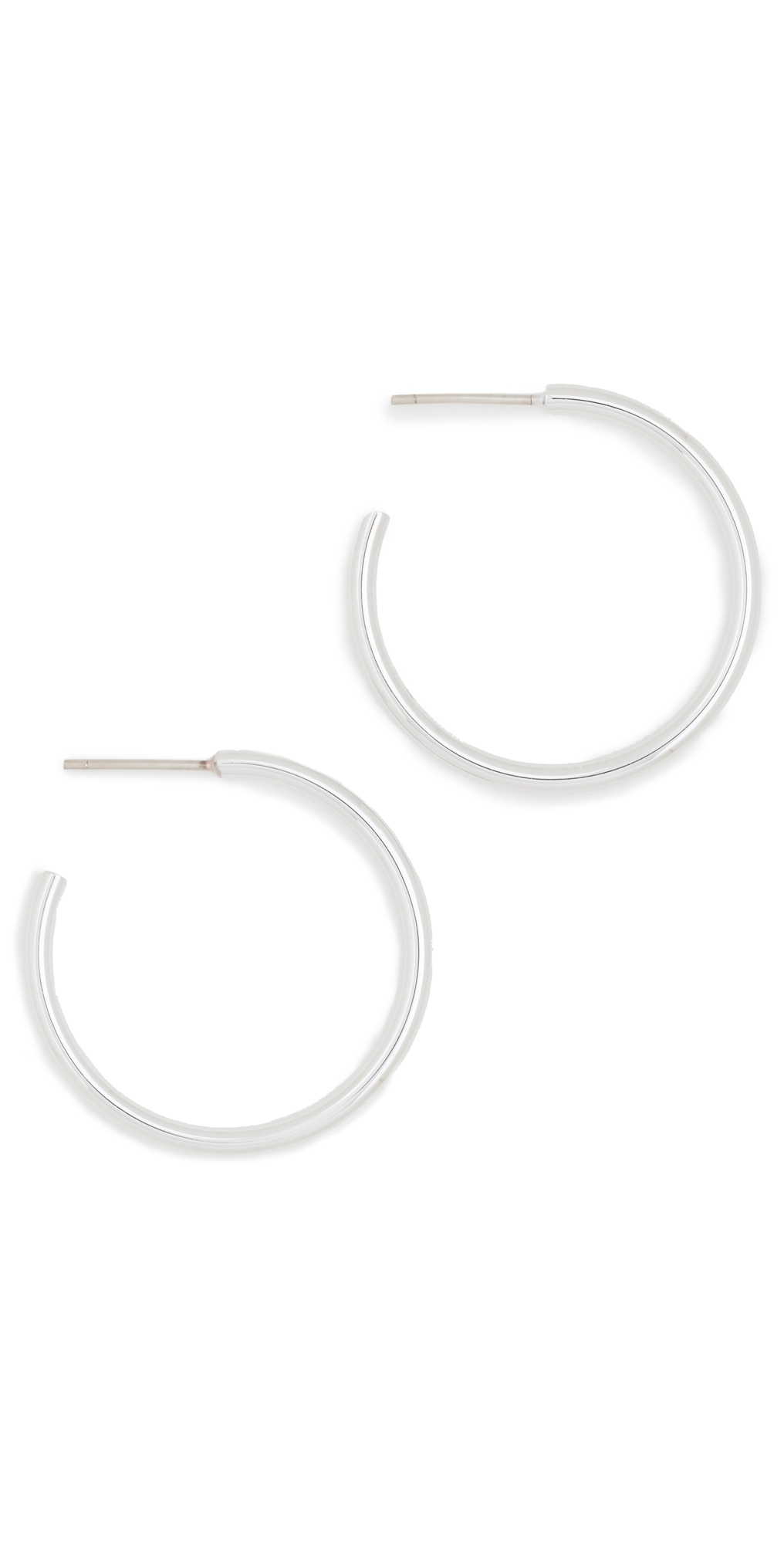 Thread Mini Hoops Silver One Size