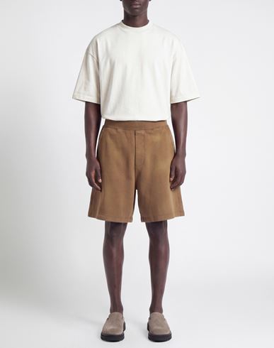Man Shorts & Bermuda Shorts Brown Size XL Cotton