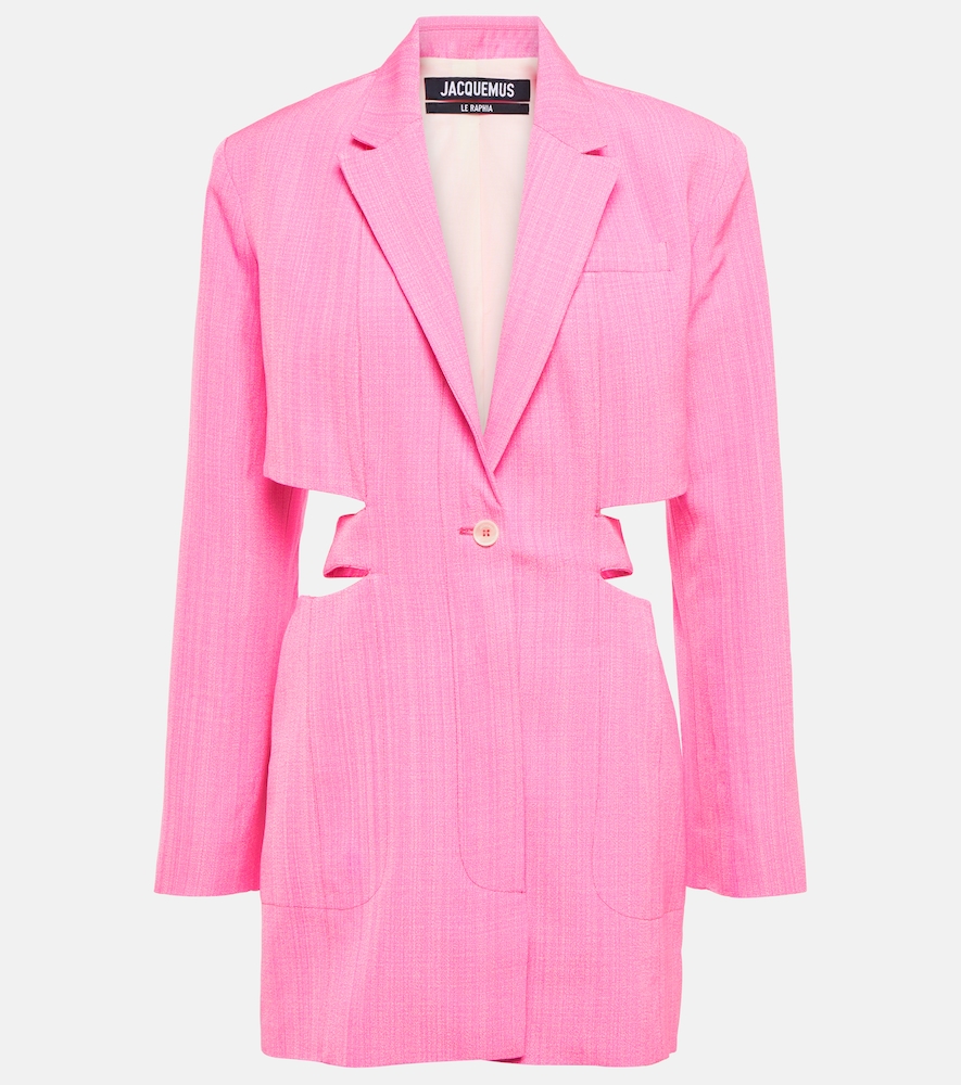La Robe Bari cutout linen minidress
