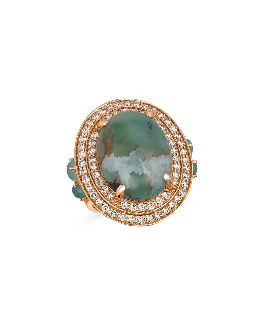 Le Vian 14K Rose Gold 16.38 Ct. Tw. Diamond & Aquaprase Candy Ring