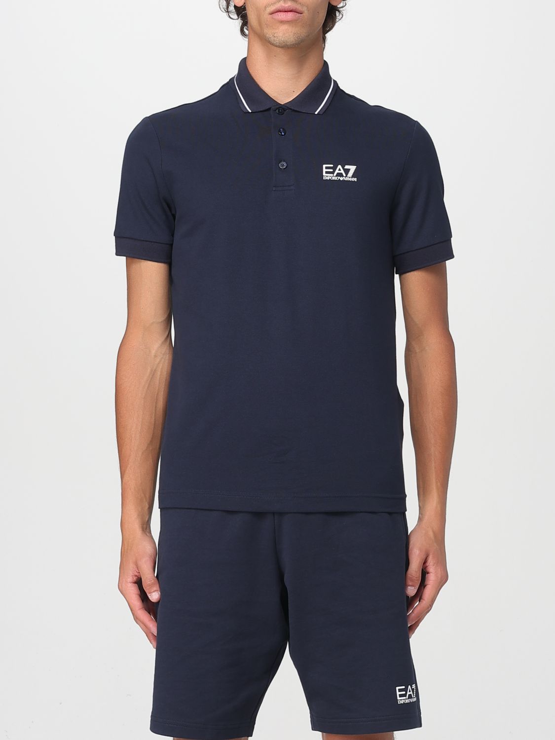 Polo Shirt Men color Blue