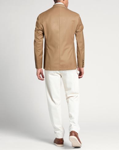 Man Blazer Camel Size 44 Virgin Wool, Elastane