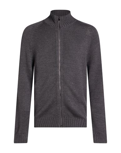 Man Cardigan Grey Size XXL Merino Wool