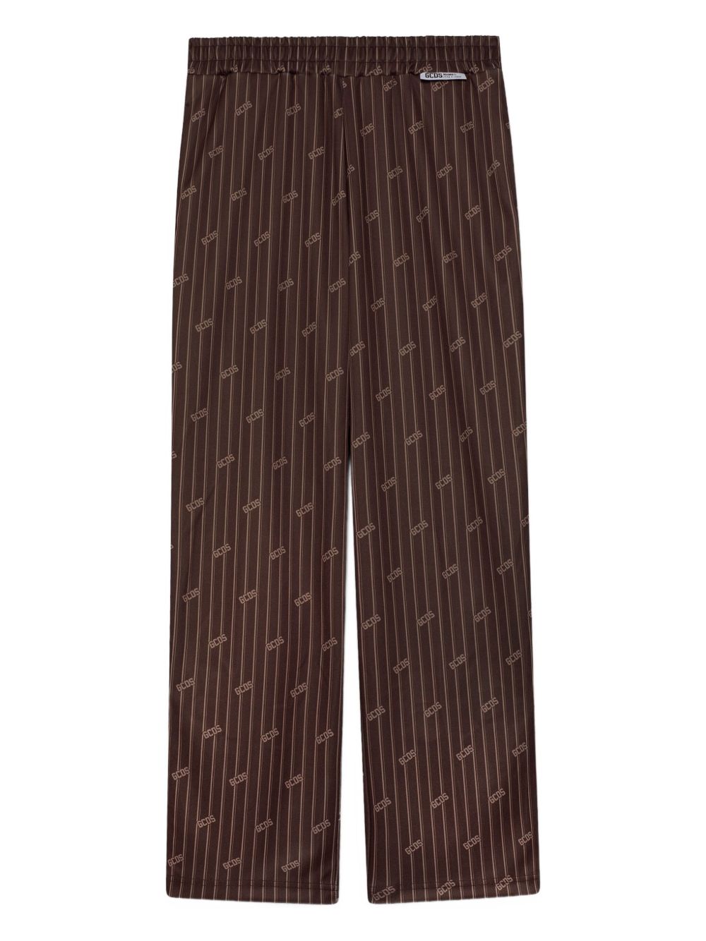 GCDS pinstriped track pants - Brown