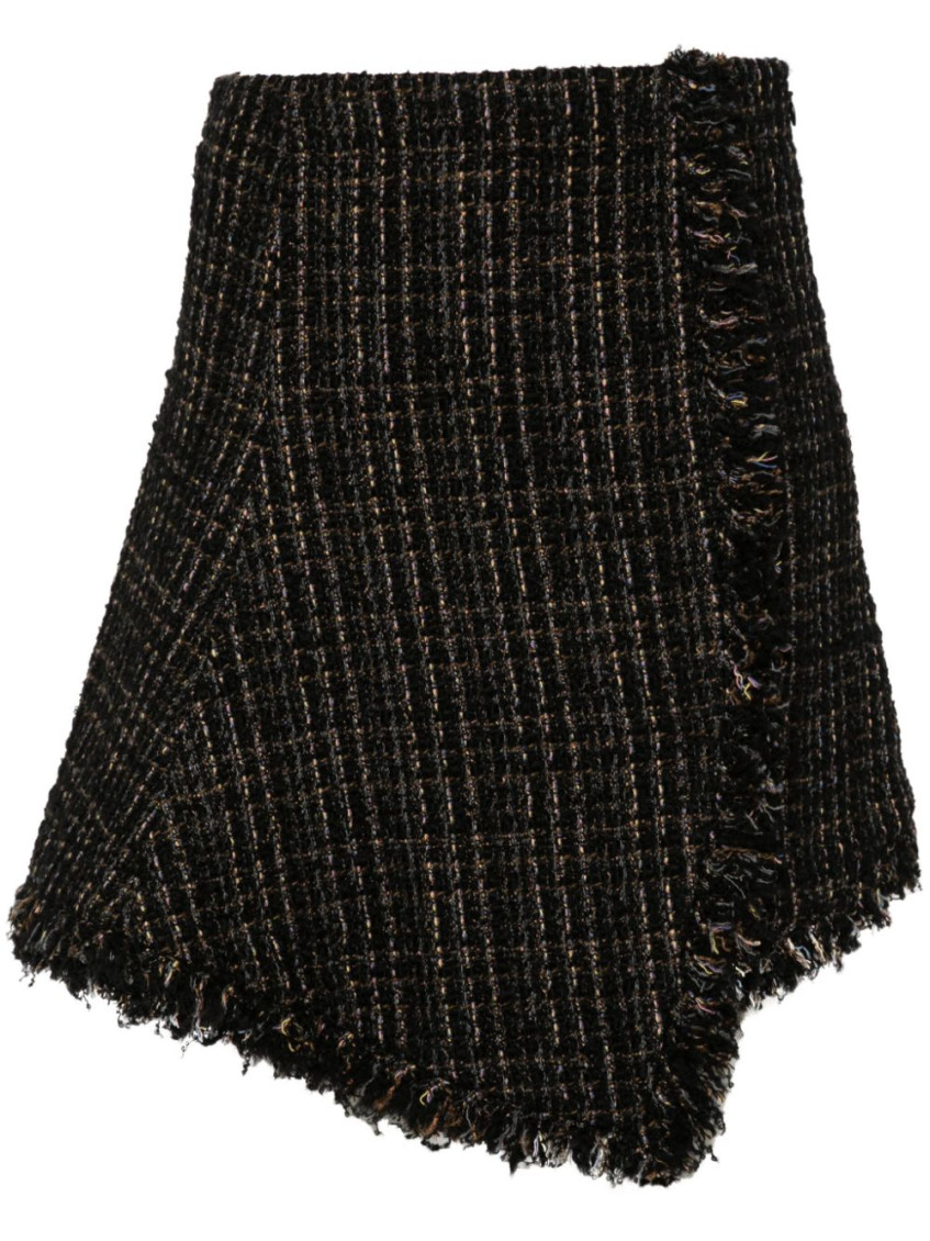 Tweed Wool Mini Skirt