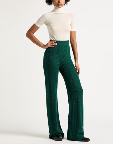 Woman Pants Green Size 8 Wool