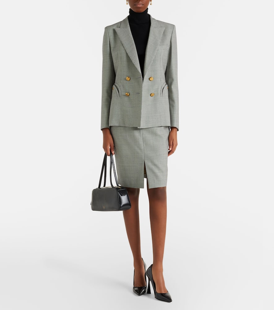 Blazé Milano Popeye virgin wool pencil skirt