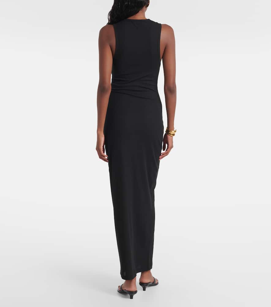 Wardrobe. NYC Racer cotton-blend maxi dress