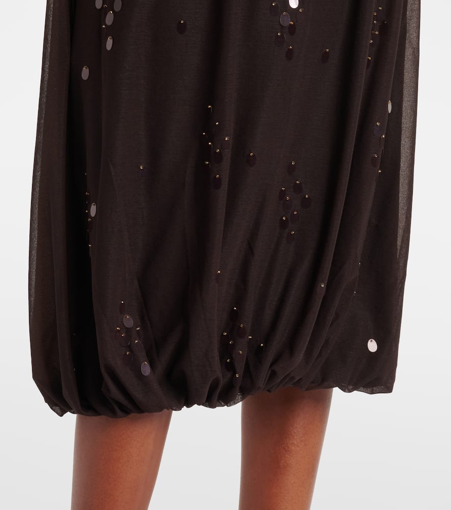 Embellished midi skirt