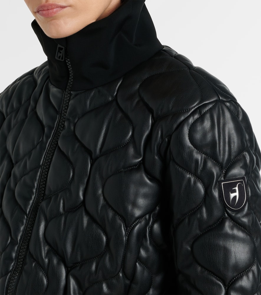 Conni Special quilted faux leather ski suit