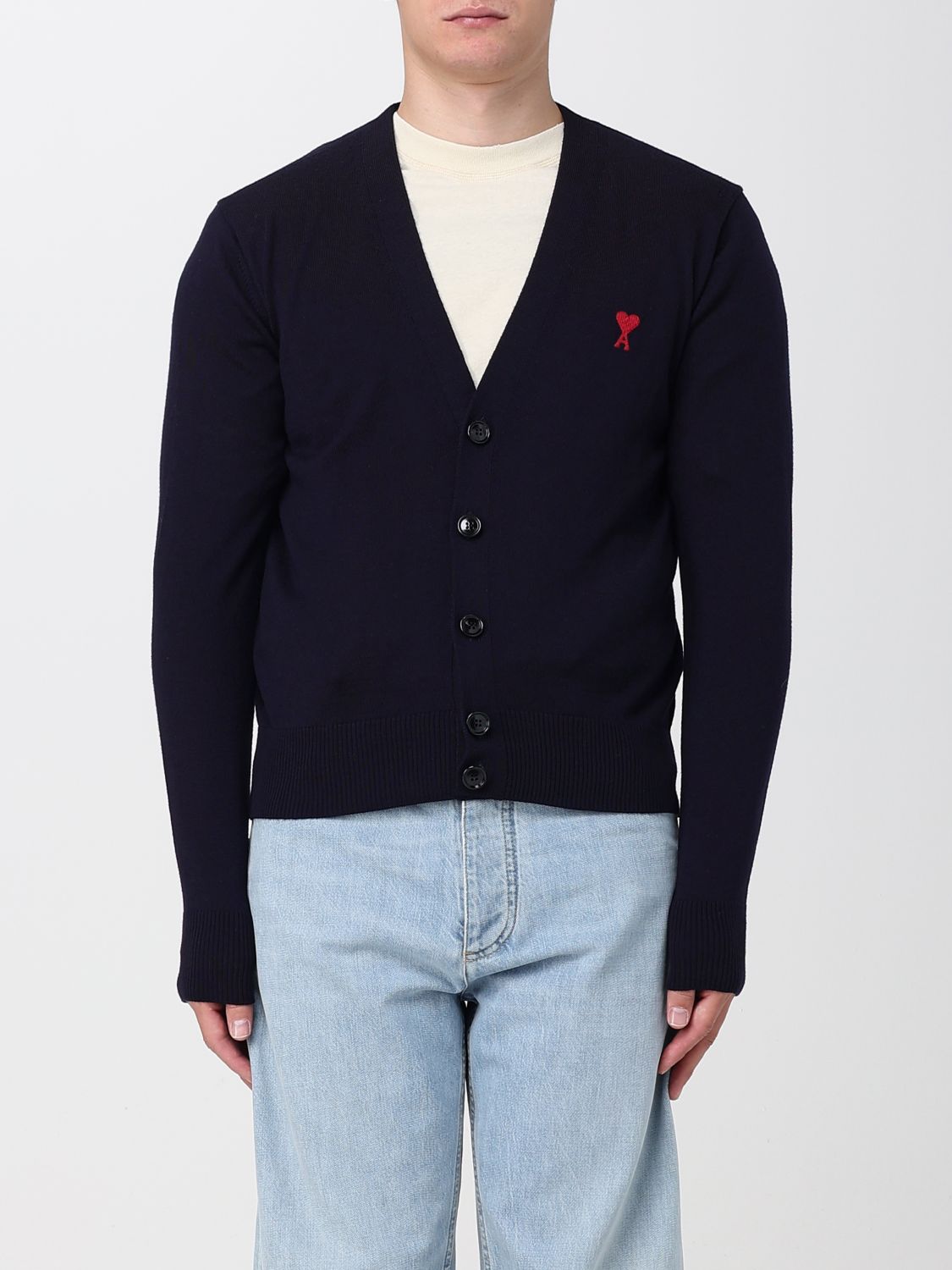 Cardigan Men color Blue
