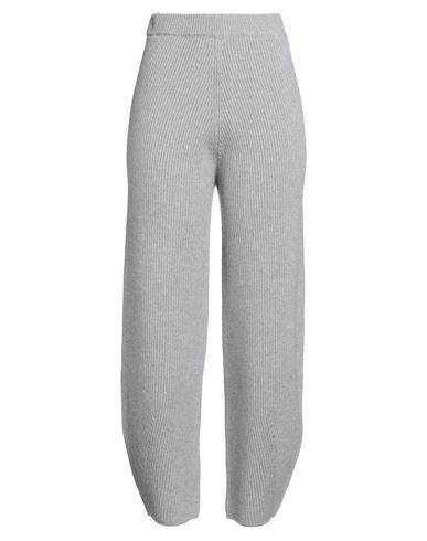 Woman Pants Grey Size 6 Virgin Wool, Silk, Viscose, Cashmere, Polyester