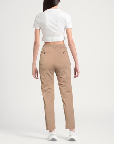Woman Pants Camel Size 8 Cotton