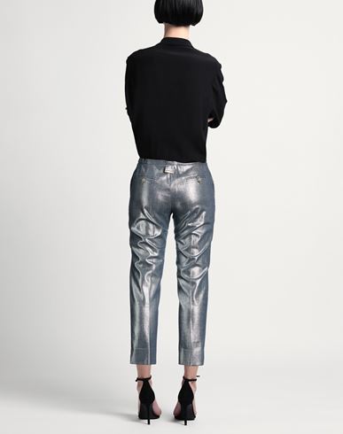 Woman Pants Silver Size 10 Cotton