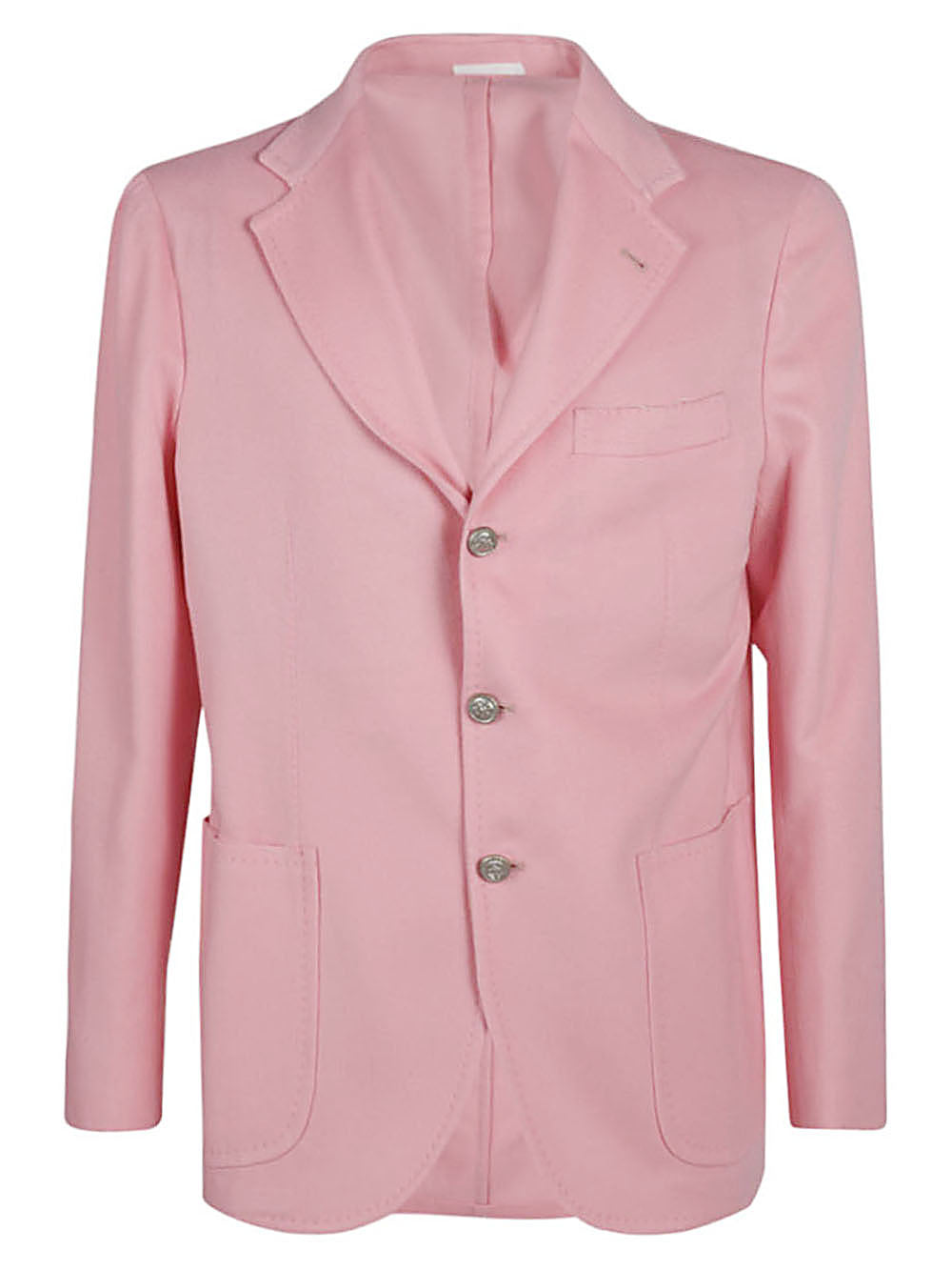 Single-Breasted Wool Blazer — pink