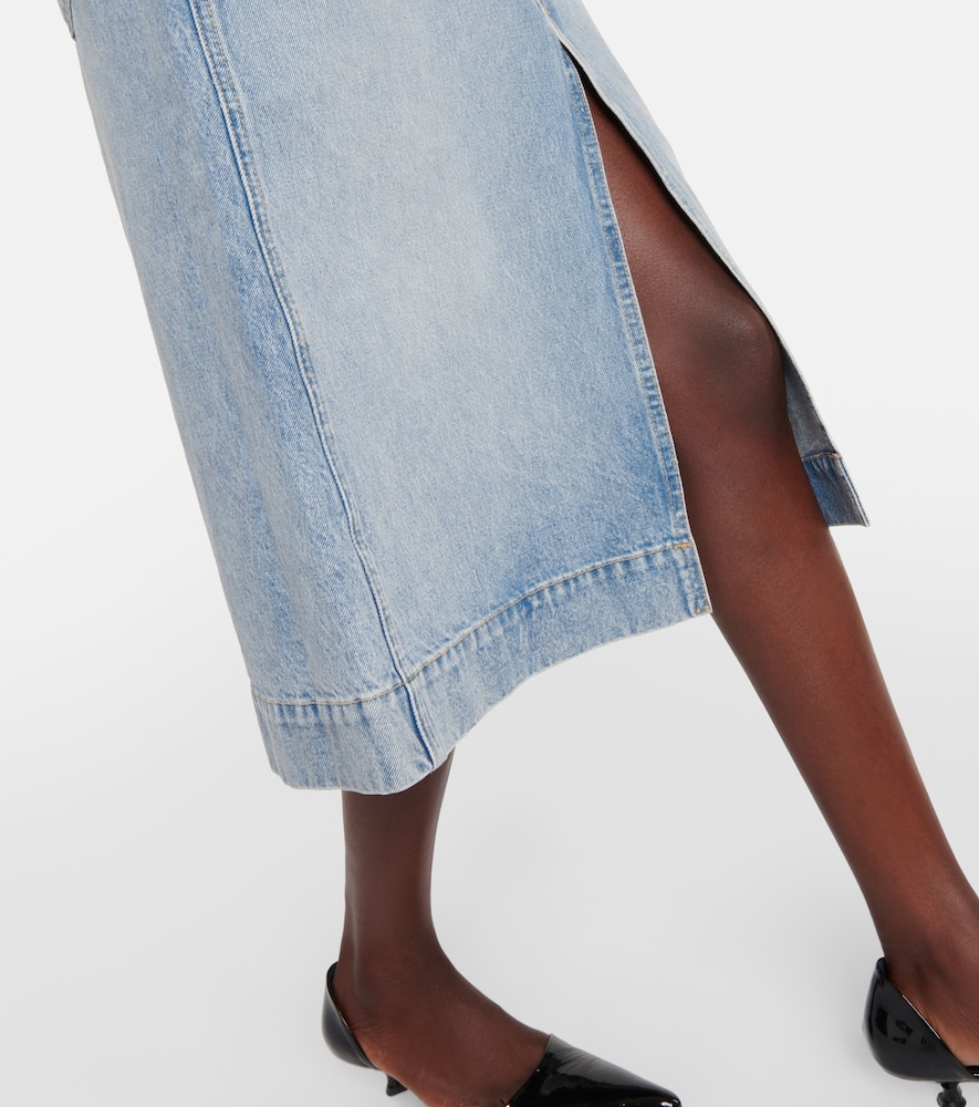 Charlene denim midi skirt