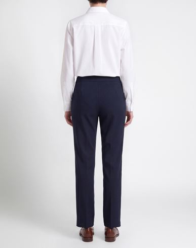 Elena Mirò Woman Pants Midnight blue Size 10 Cotton, Polyamide, Elastane