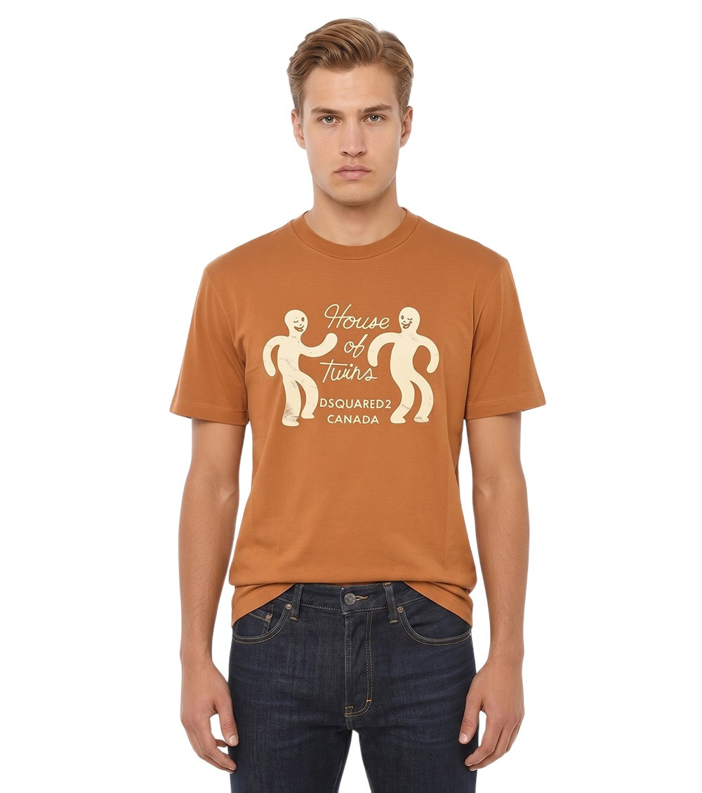 Brown Crew Neck T-Shirt