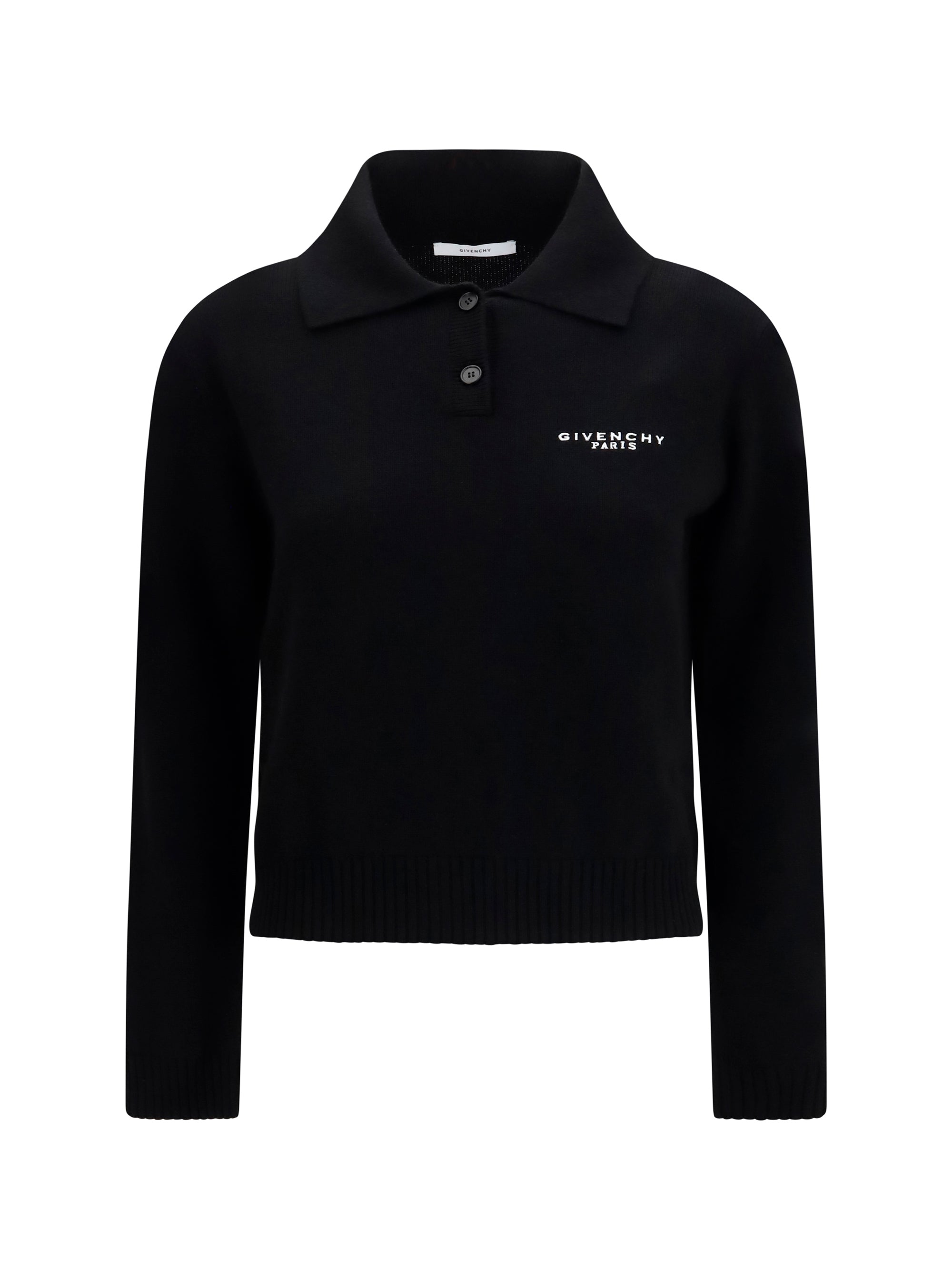 Paris Polo Sweater — Black
