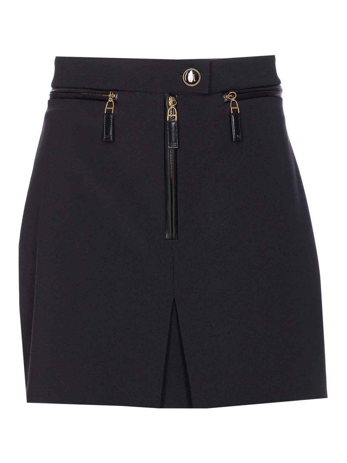 Black Logo Mini Skirt
