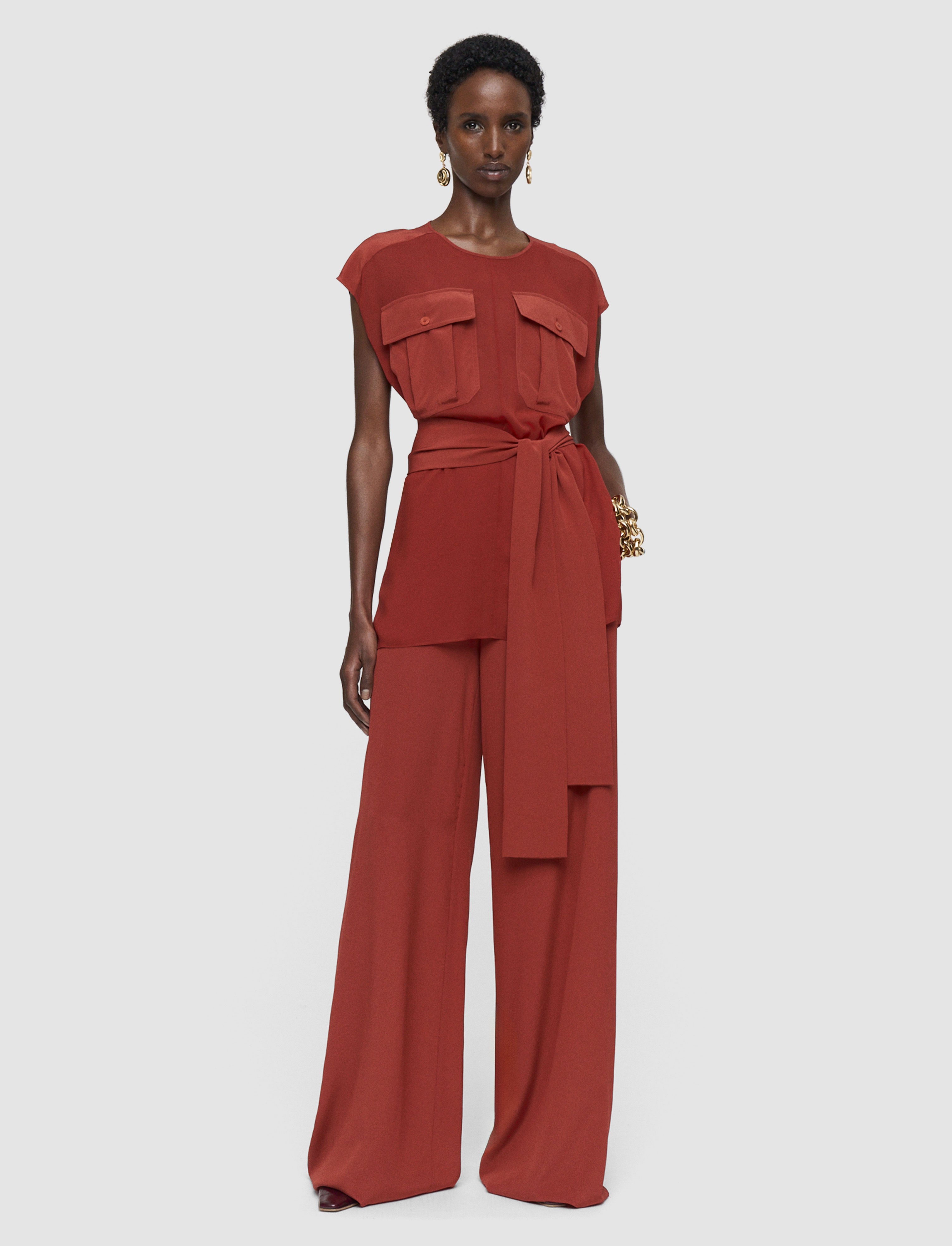 Kniza Crepe de Soie Silk Blouse - 38