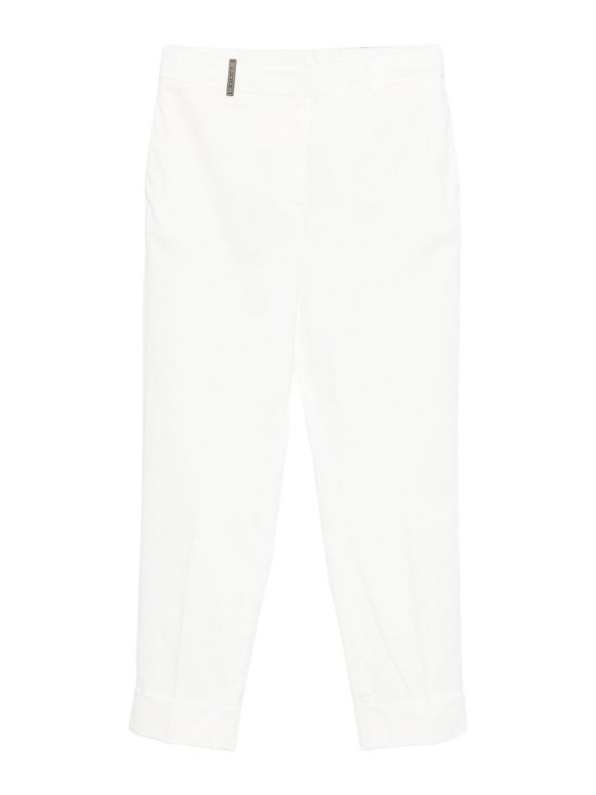 White Pants With Pinces