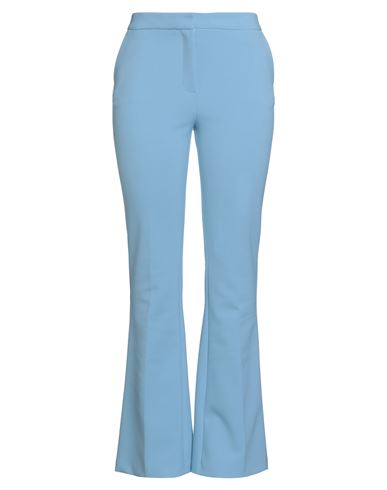 Woman Pants Sky blue Size 10 Polyester, Viscose, Cotton, Elastane