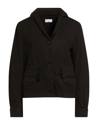Woman Jacket Black Size S Cotton, Linen, Elastane