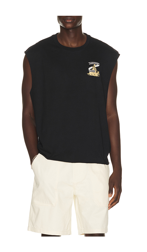 Brixton x Lone Star Armadillo Muscule Tee in Black. S. Also in M, L, XL/1X