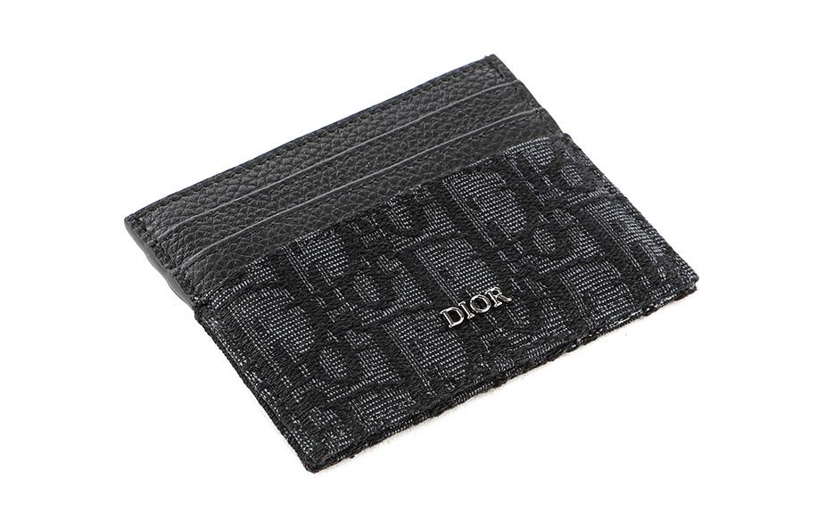 Card Holder 'Black Oblique Jacquard'