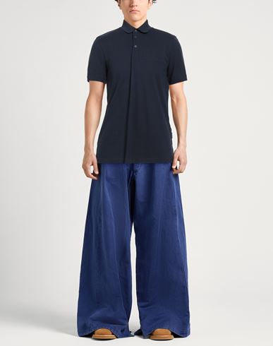 Man Polo shirt Midnight blue Size S Cotton