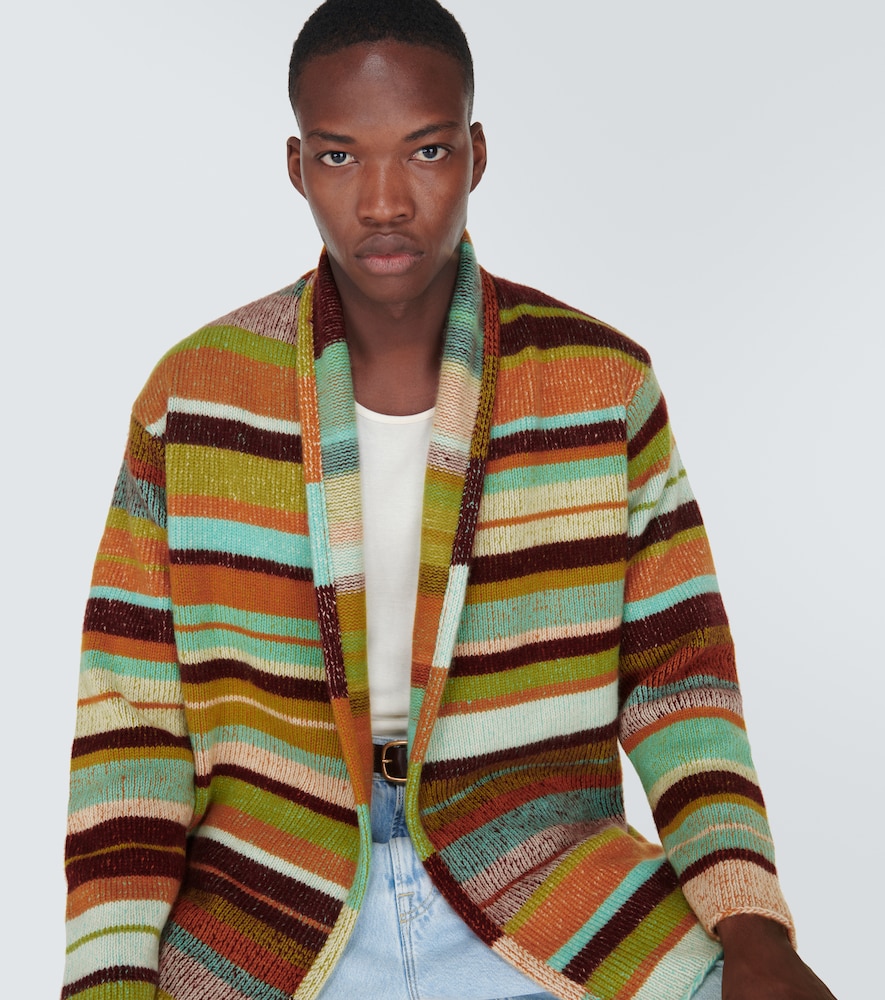 Cashmere striped jacket