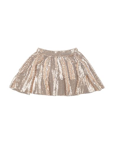 Kid Girl Kids' skirt Gold Size 14 Nylon, Metallic fiber, Elastane