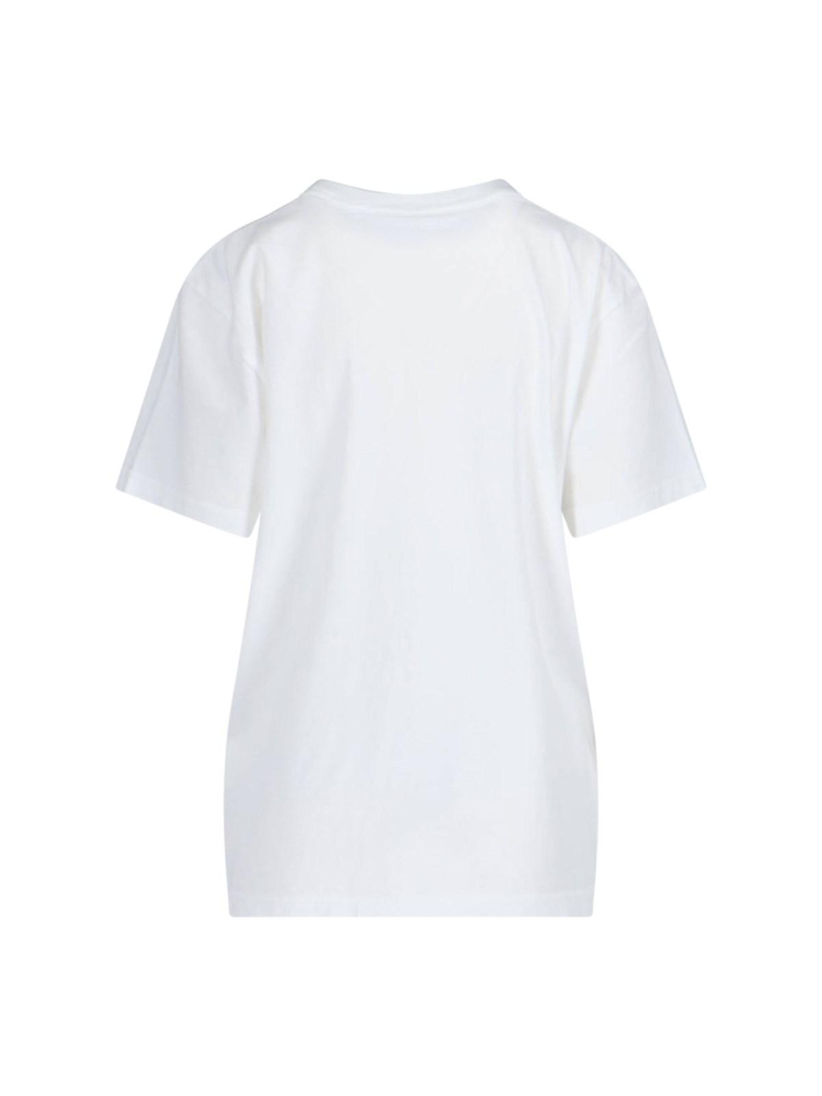 Logo-embossed T-shirt - White