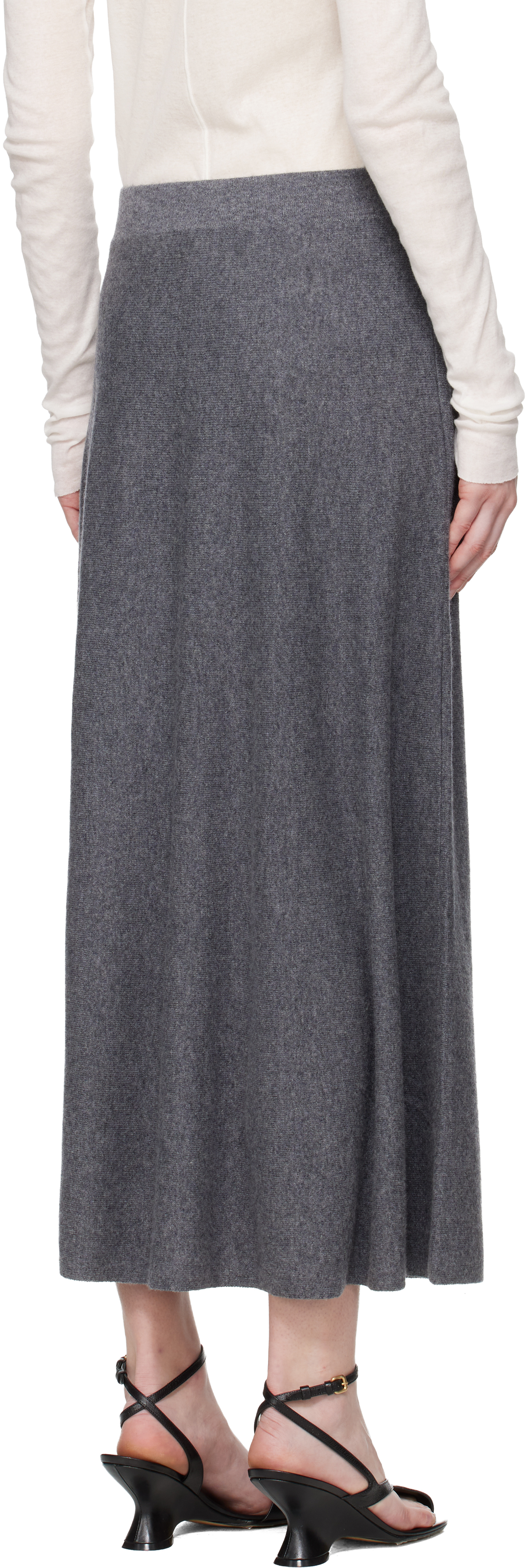 Gray Torie Midi Skirt