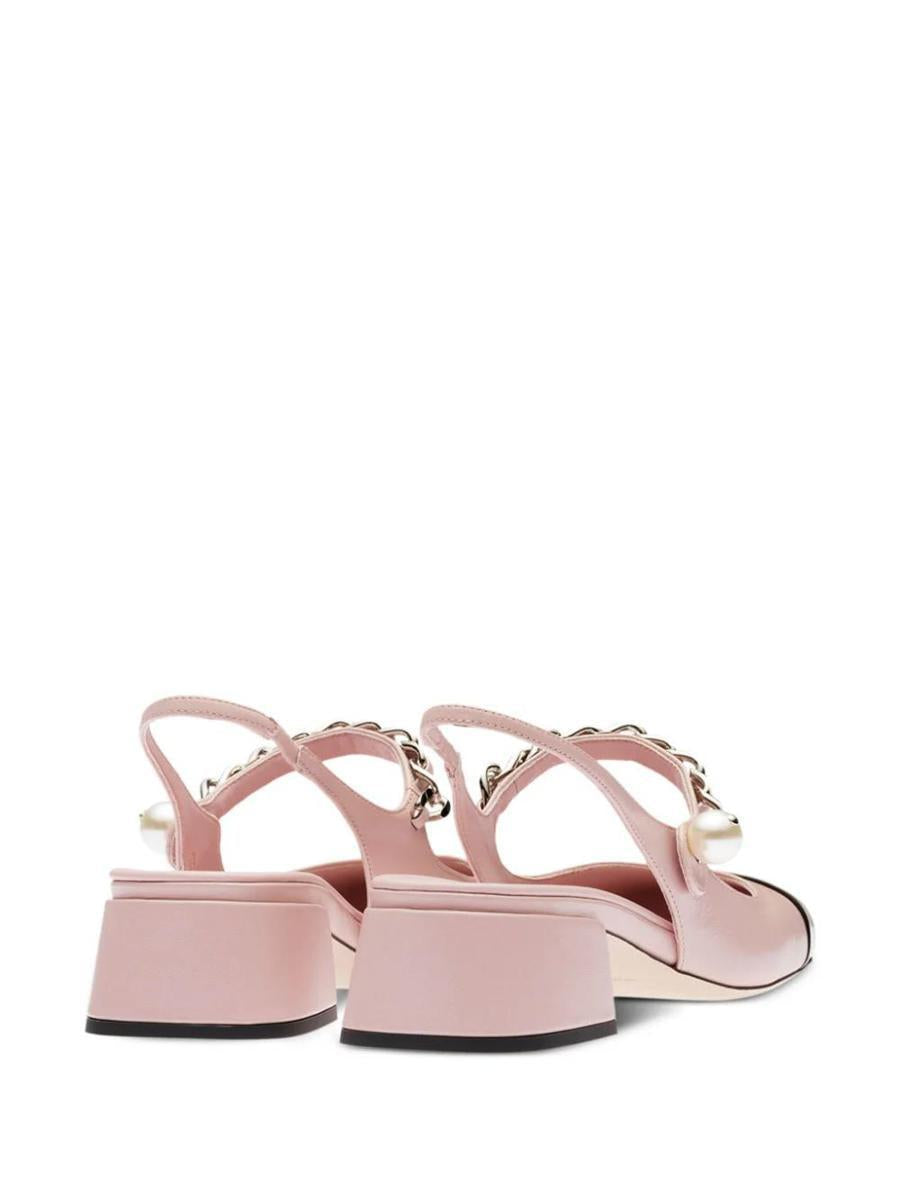 Leather Slingback Pumps