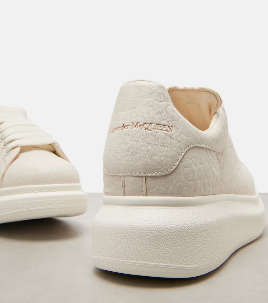 Oversized leather sneakers