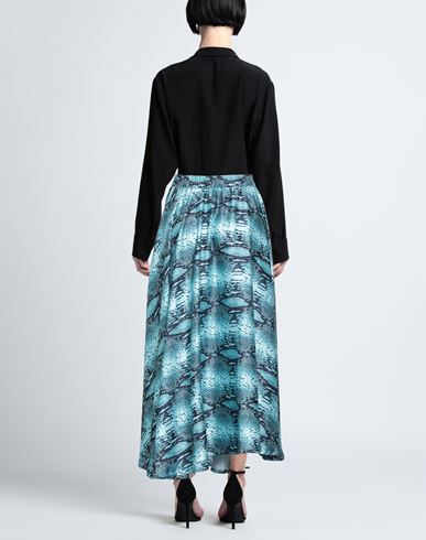 5 Progress Woman Maxi skirt Turquoise Size M Polyester