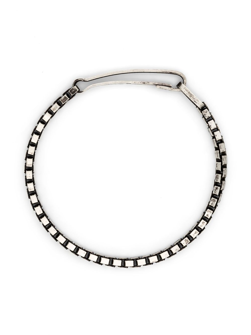 Snaplink box-chain bracelet - Silver