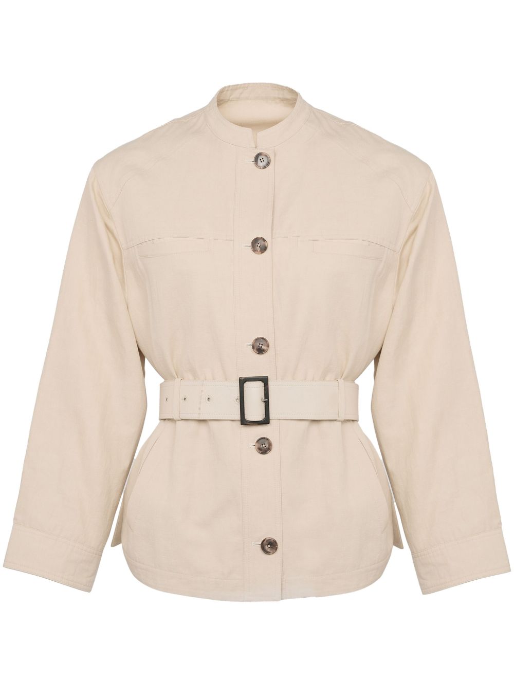 Belted jacket - Brown