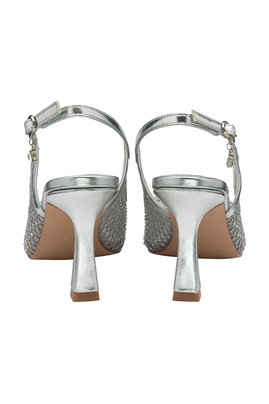 Lotus Women's 'Phoenix' Slingback Court Shoes in Silver