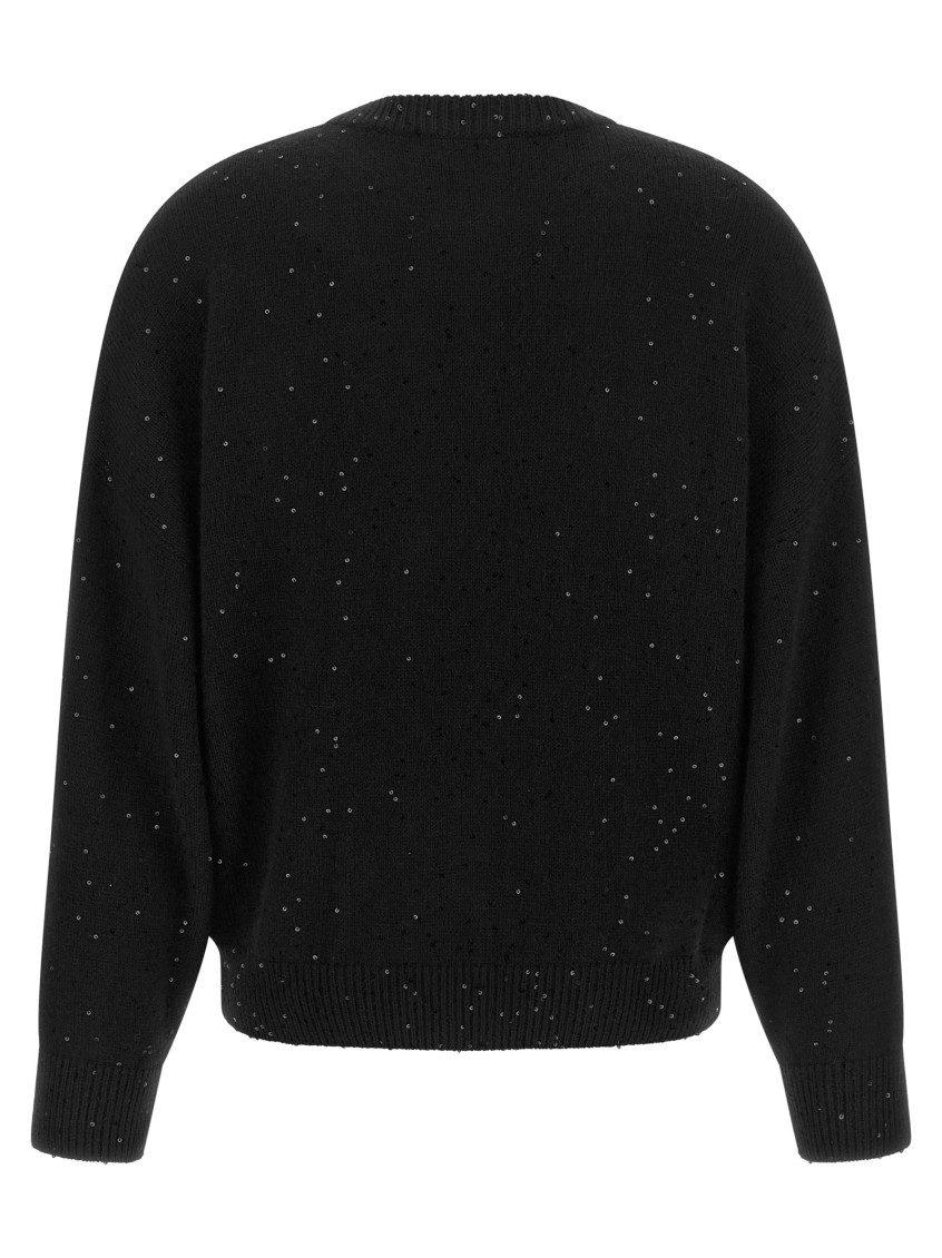 Brunello Cucinelli - diamante cashmere silk sweater crew neck