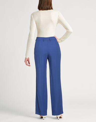Woman Pants Blue Size 4 Acetate, Viscose